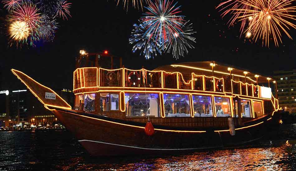 Dubai New Year Eve at Dhow Cruise