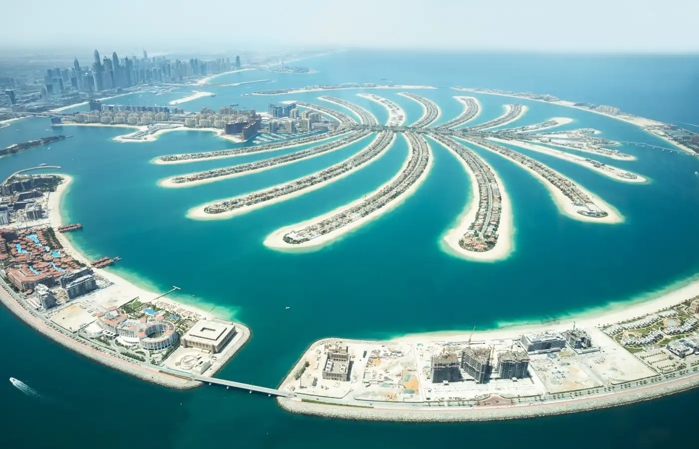 An Artificial Jumeirah Palm Island On Sea