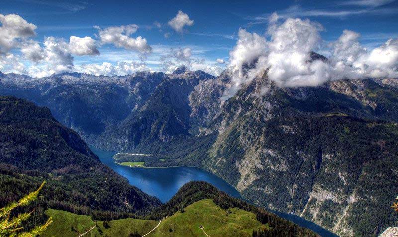 The Alps Mountain range in Europe