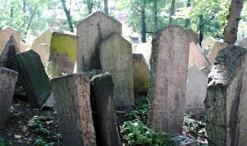 The Old Jewish Cemetery in Prague Czech Republic