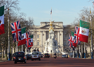 Buckingham-Palace in London