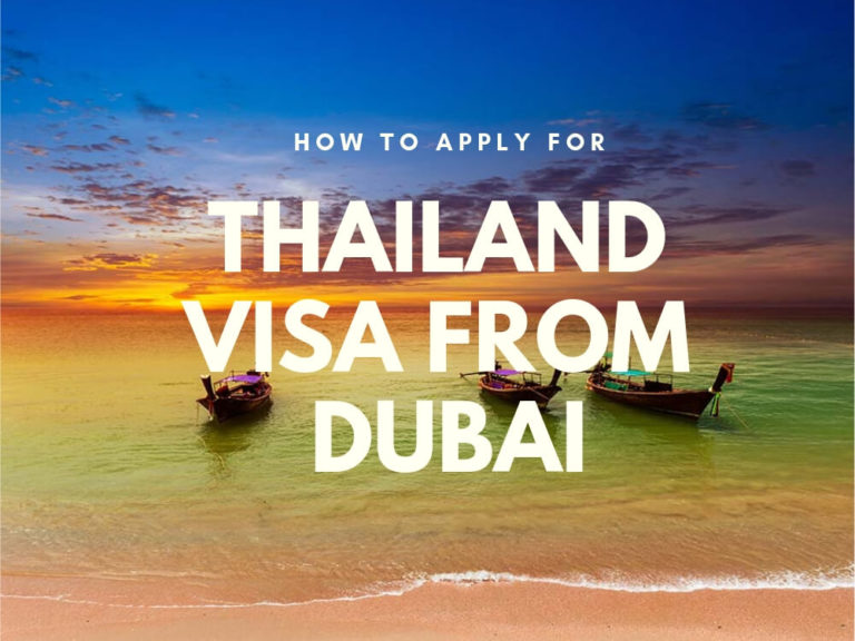 thailand visit visa requirements from dubai