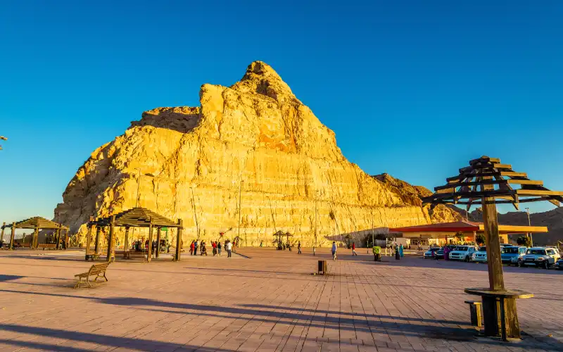 Recreation area on top of Jebel Hafeet mountain near Al Ain, UAE