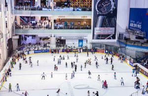 ice rink of the dubai mall