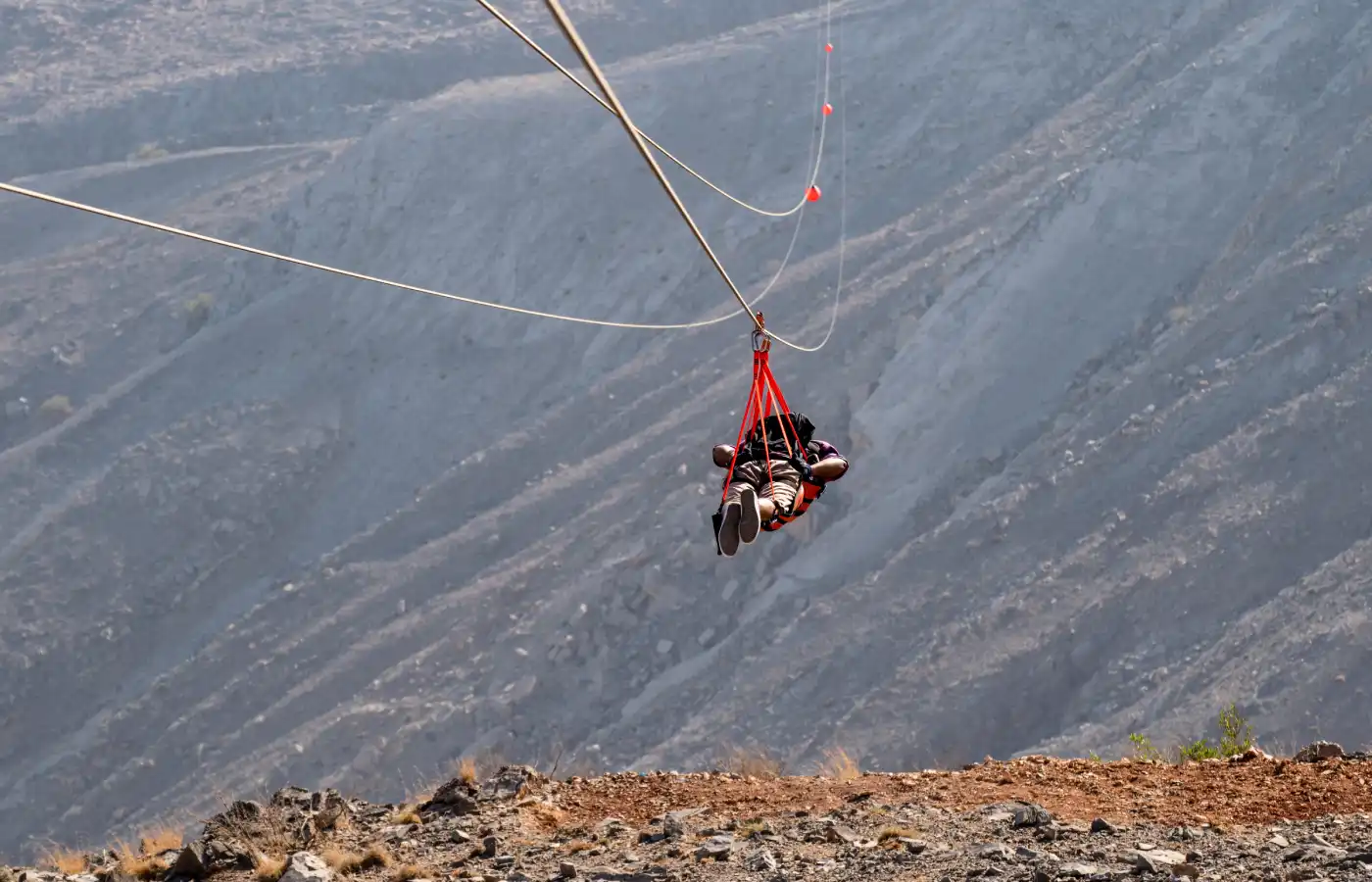 Jebel Jais Zipline in Dubai.