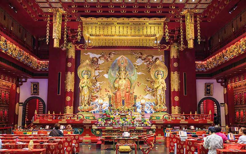 buddha tooth relic temple in Singapore