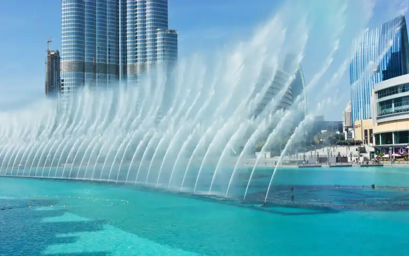 The Dubai Dancing fountains