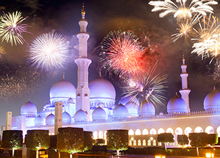 Celebrate New year in Abu Dhabi