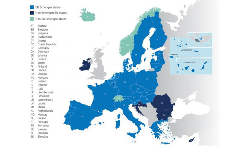 Schengen Area - List Of Schengen Countries