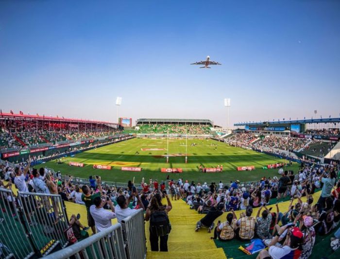 Emirates Dubai 7s event happening in Dubai.