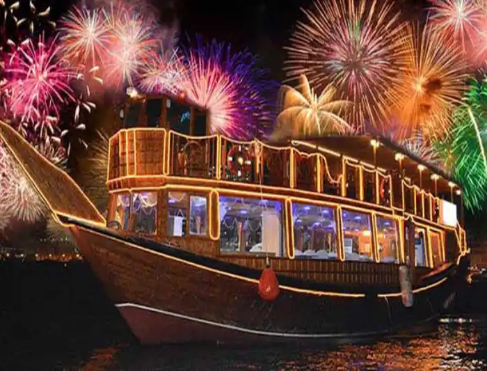 New Year’s Eve Party Cruise at Dubai Creek .