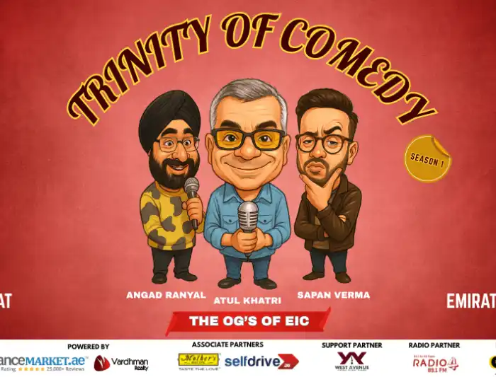 TRINITY OF COMEDY Season 1 in Dubai.