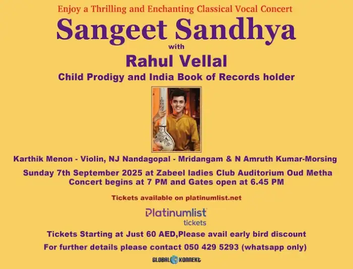 Sangeet Sandhya with Rahul Vellal Live in Dubai.