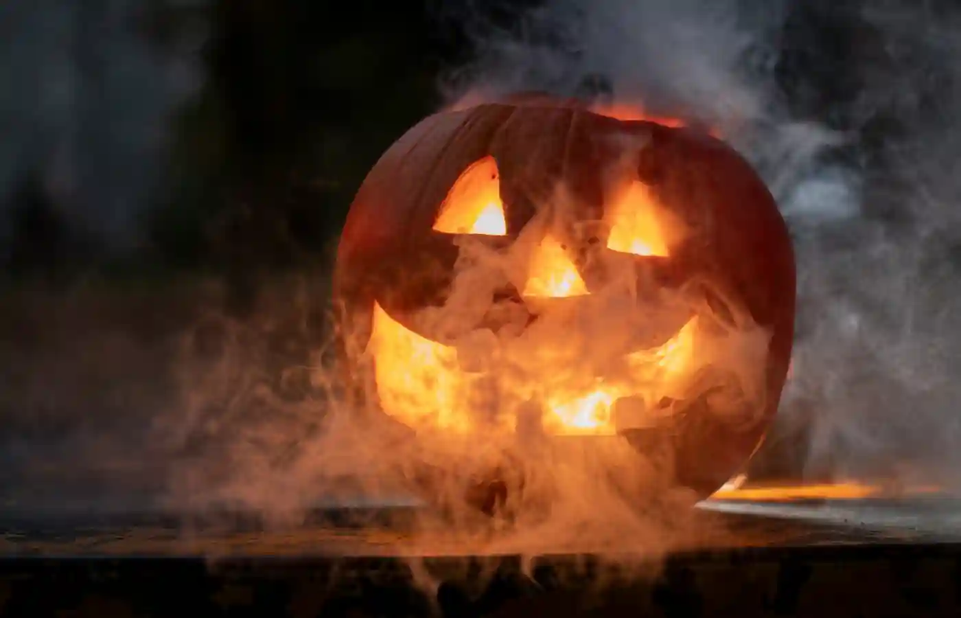 lantern with white smoke coming out.