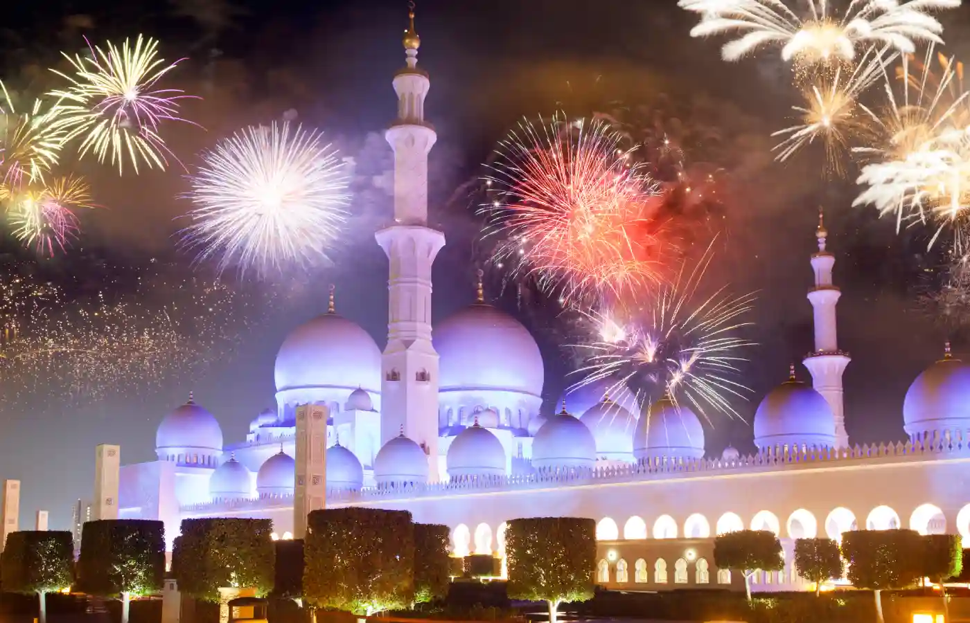 Celebrate New year in Abu Dhabi.