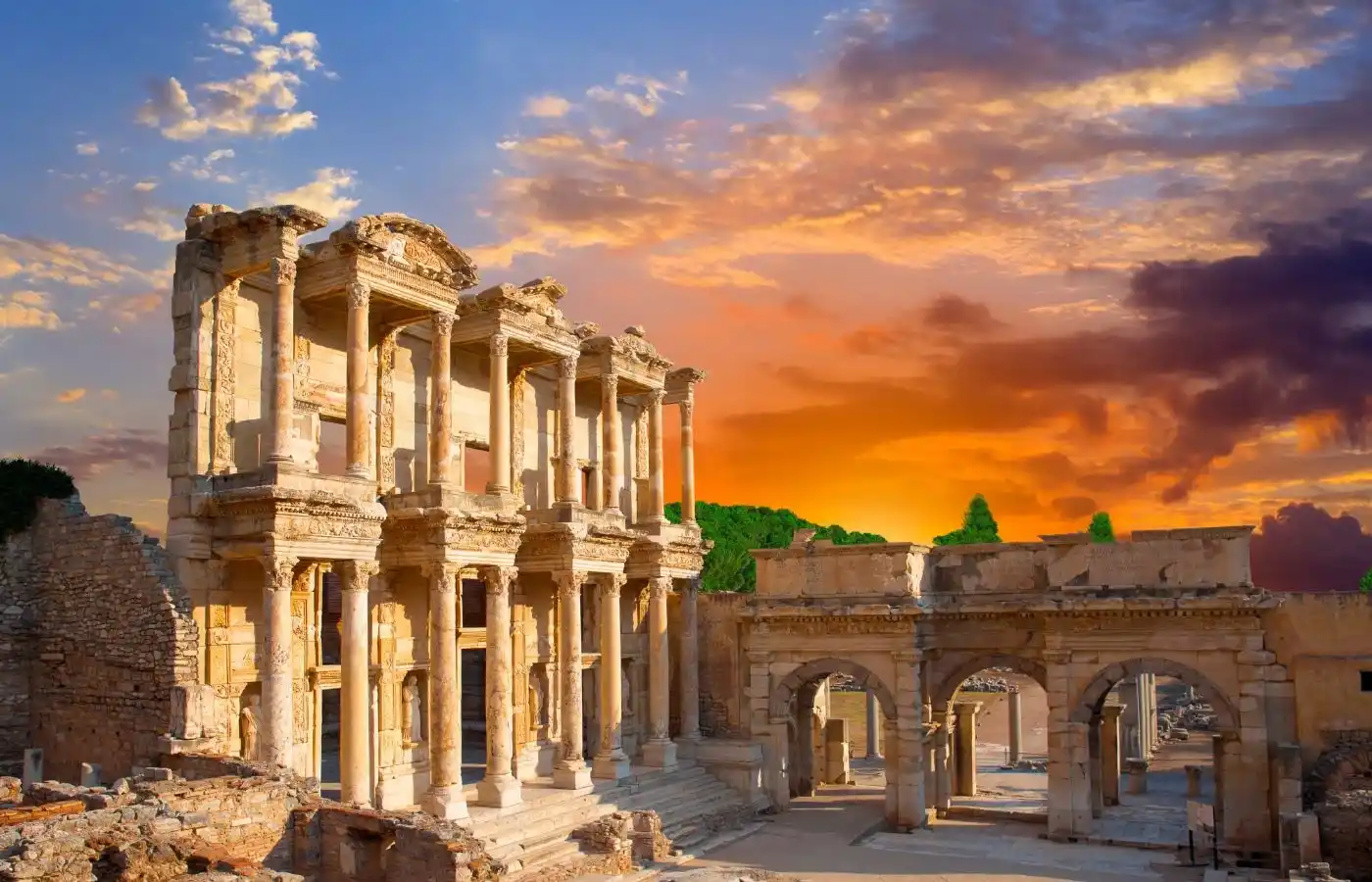 Celsus Library in Ephesus Turkey