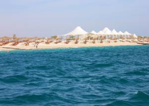 Abu Dhabi, Sir Bani Yas island. Sea beach, United Arab Emirates (UAE).