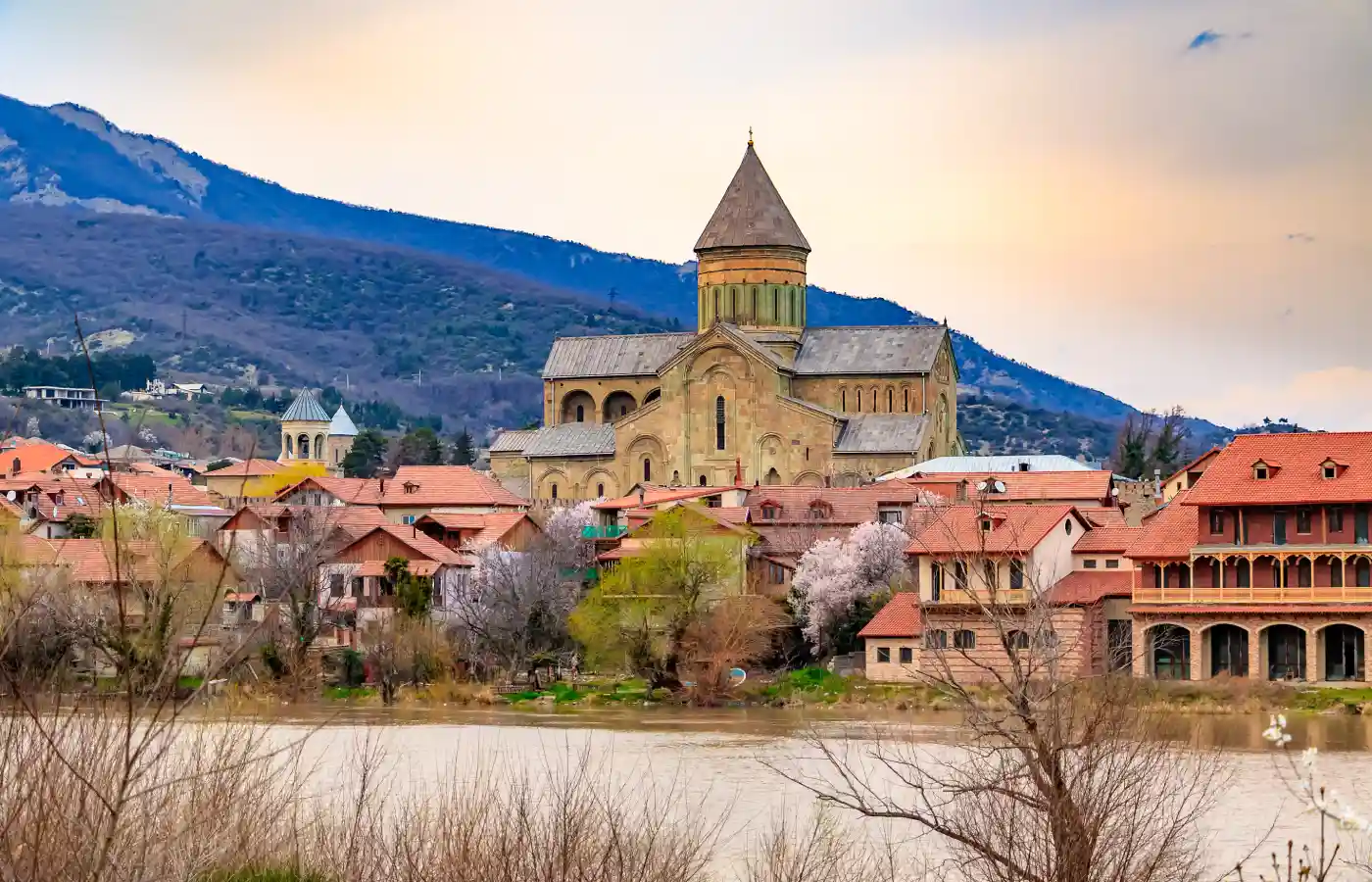 View of the old city Mtskheta in Georgia.
