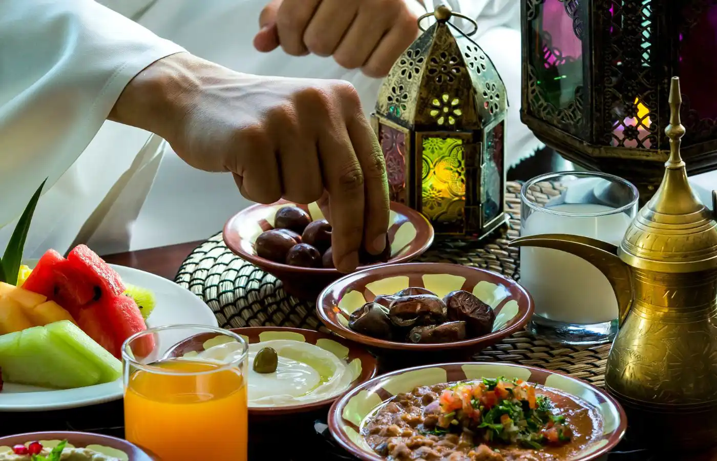 Iftar or Suhoor served in Ramadan, Dubai