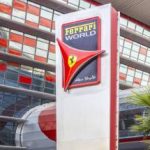 Ferrari World logo at Yas Island Abu Dhabi.