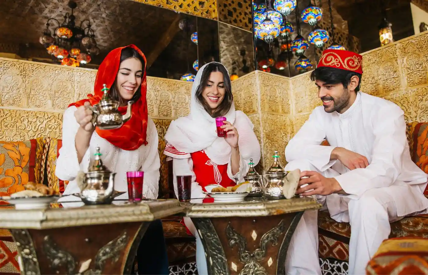 group of friends celebrating Eid