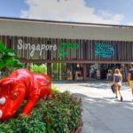 Visitors entering the Singapore Zoo.