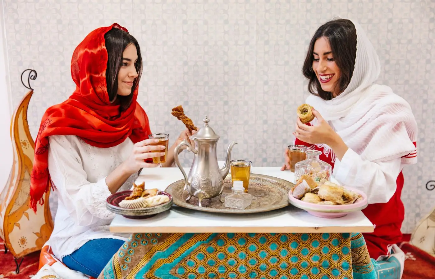 Women Drinking Tea