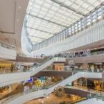 View of a shopping mall.