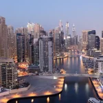 Huge buildings in Dubai.