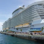 People at Royal Caribbean Cruise ship.