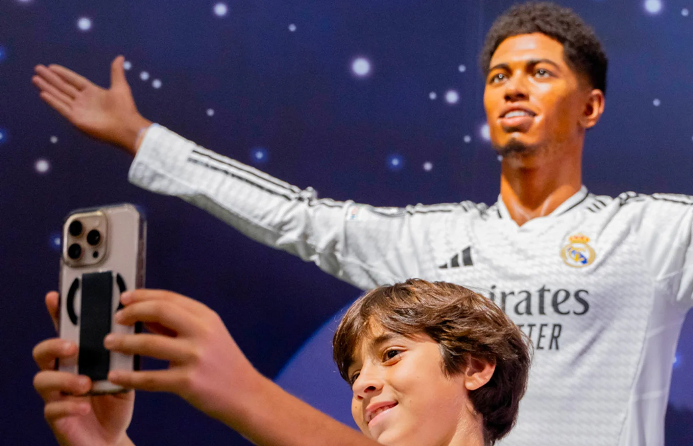 Real Madrid World Fan taking selfie