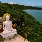 A white color statue in Srilanka