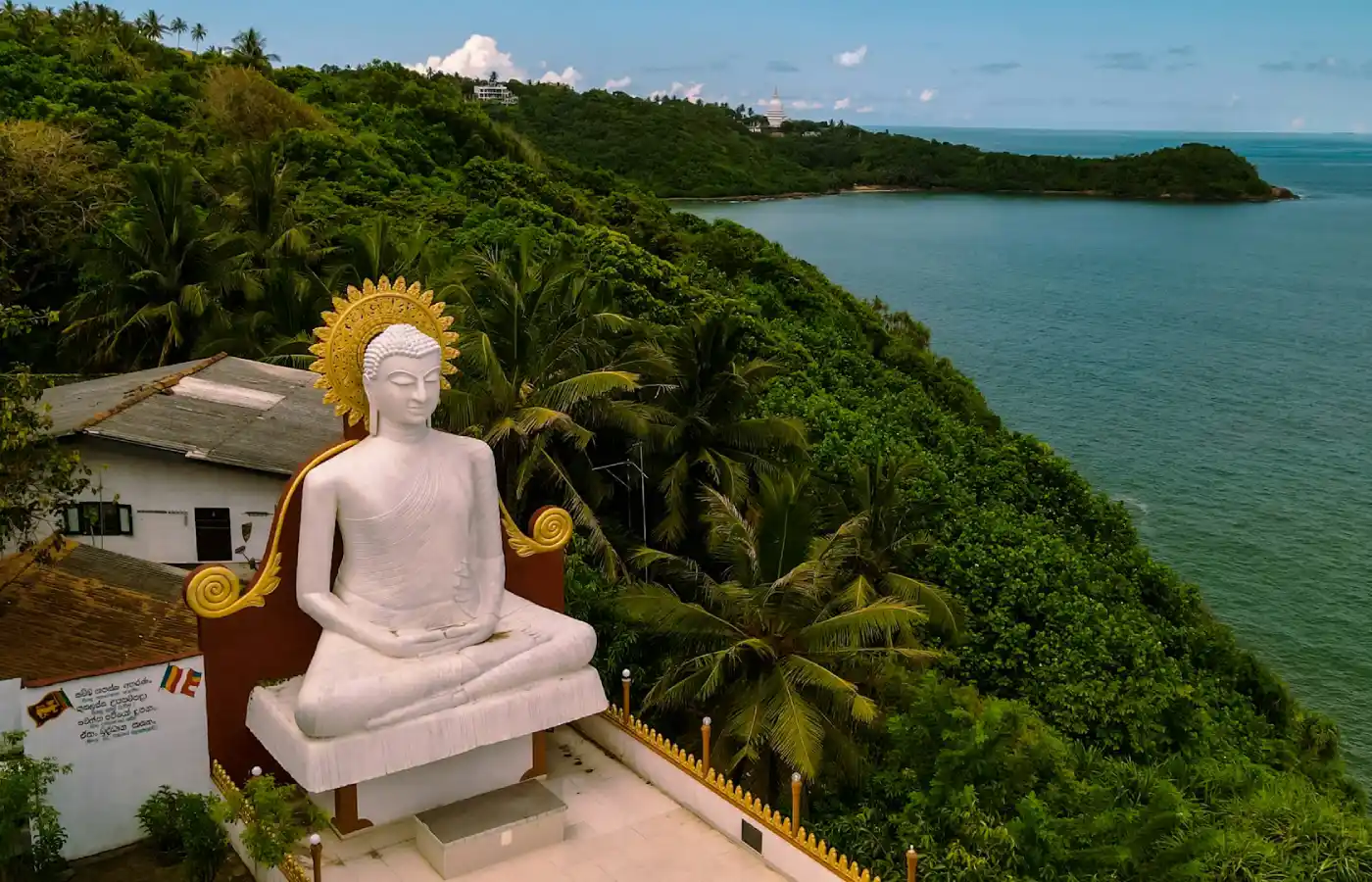 A white color statue in Srilanka