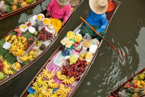 Shop at the unique Pattaya Floating Market