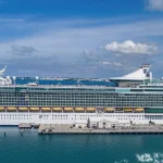 Royal Caribbean Cruise Ship in the sea.