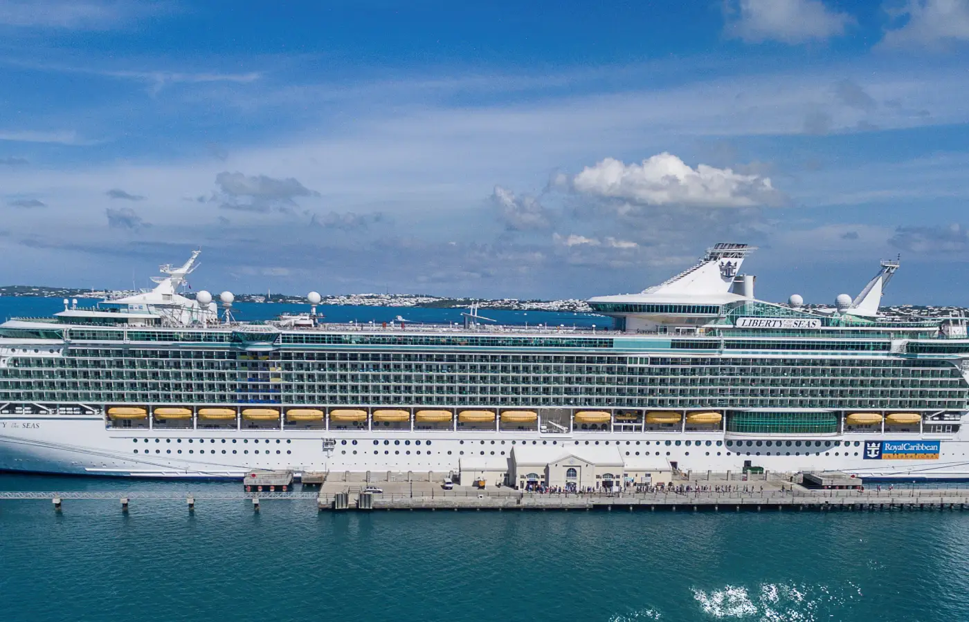 Royal Caribbean Cruise Ship in the sea.