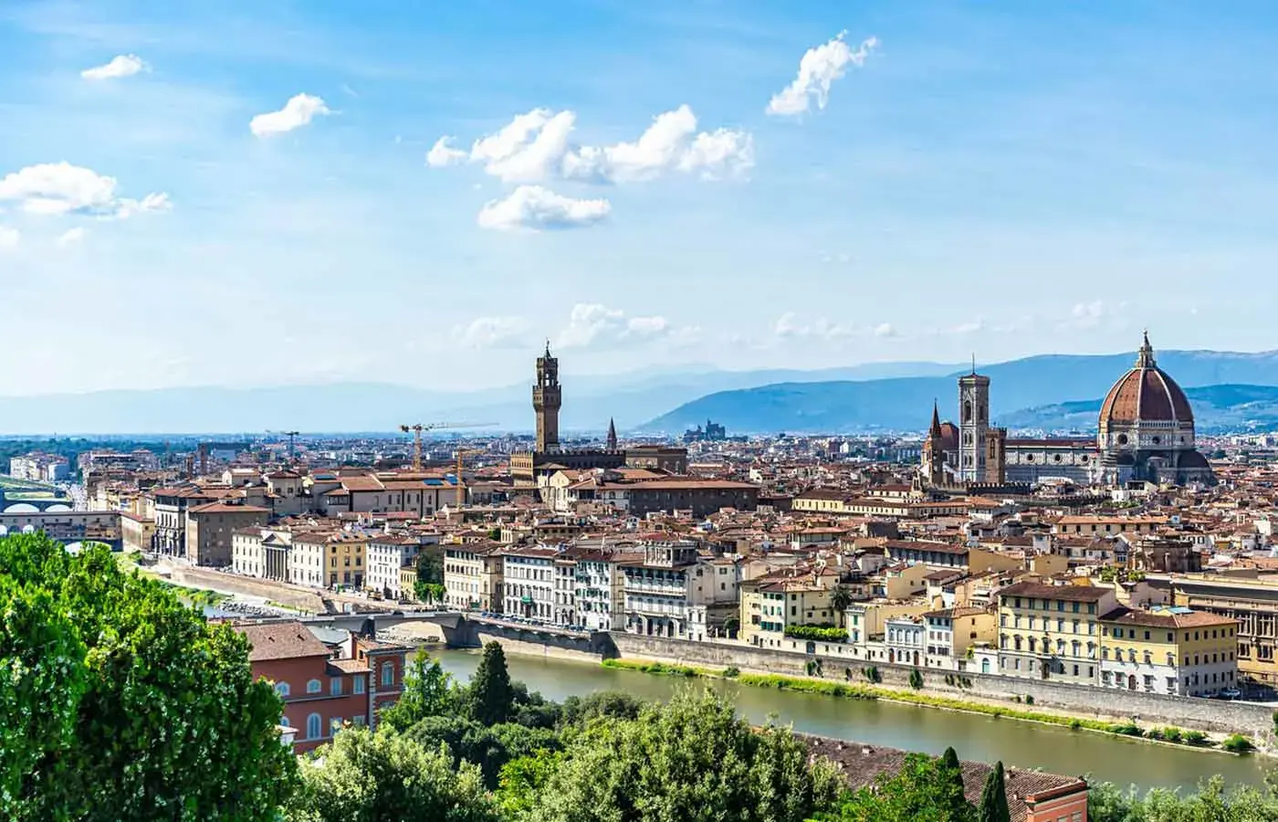 View of Florence skyline in Italy