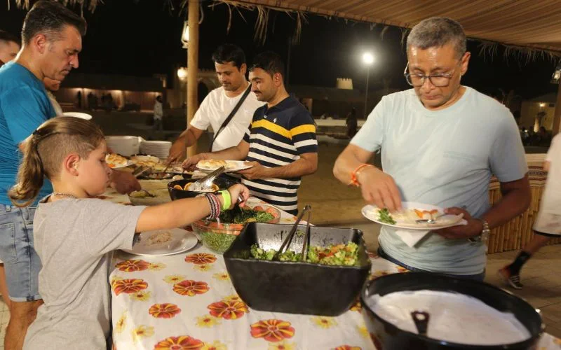 BBQ Dinner at Abu Dhabi Desert Safari