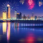 New Year fireworks display in Abu Dhabi, UAE