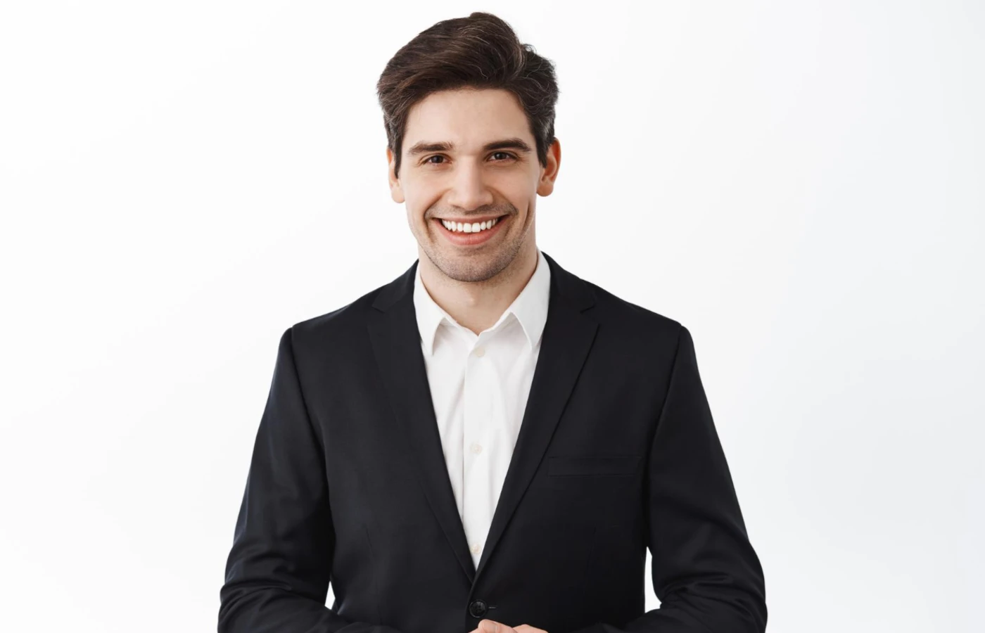 Man in suit smiling for photo