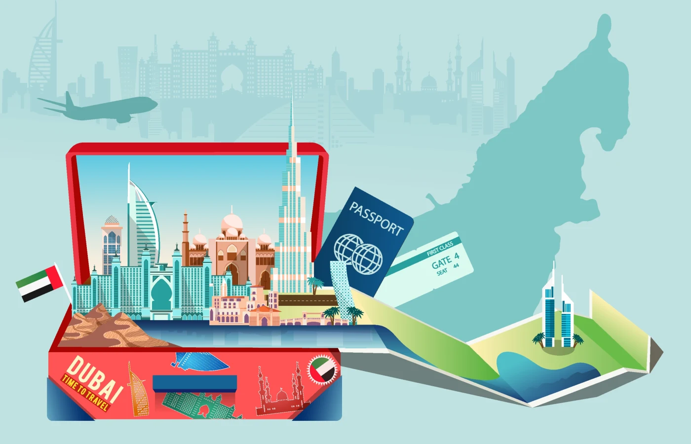 Pictorial presentation for Dubai travel