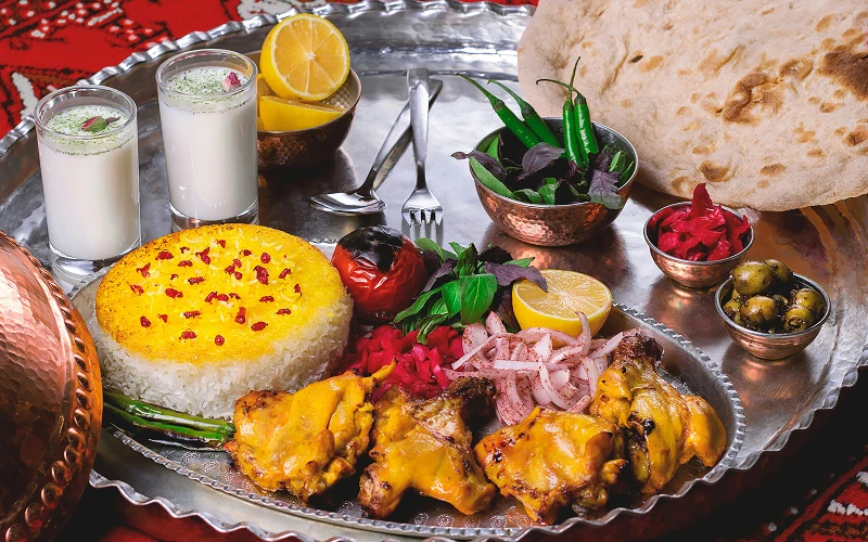 North Indian and Mughlai Cuisine spread in Dubai Restaurant