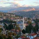 Scenic view of Elmalı town in Antalya, Türkiye
