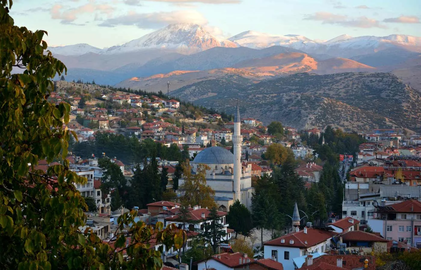 Scenic view of Elmalı town in Antalya, Türkiye