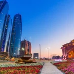 Etihad Towers buildings in Abu Dhabi.